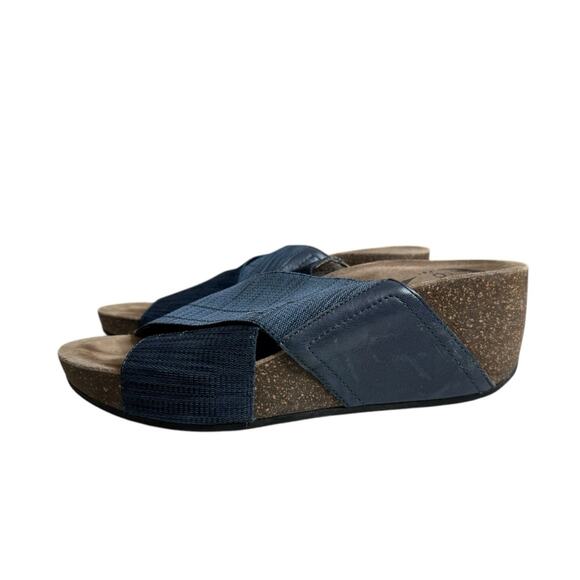 Abeo Unity Leather Blend Stretch‎ Crossover Sandals Comfortable Shoes Women’s 7N - Picture 1 of 10